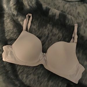 A gray bra.